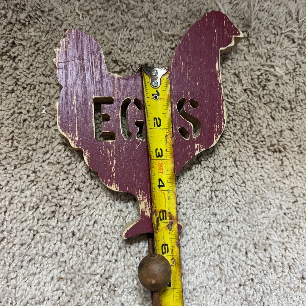 Rustic Red Chicken Wall Hook